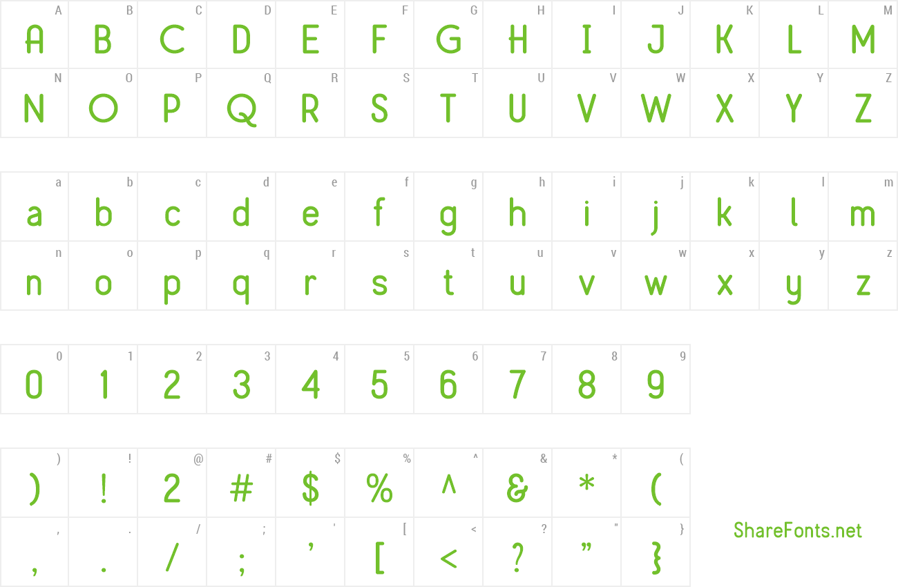 Font Mirandah preview